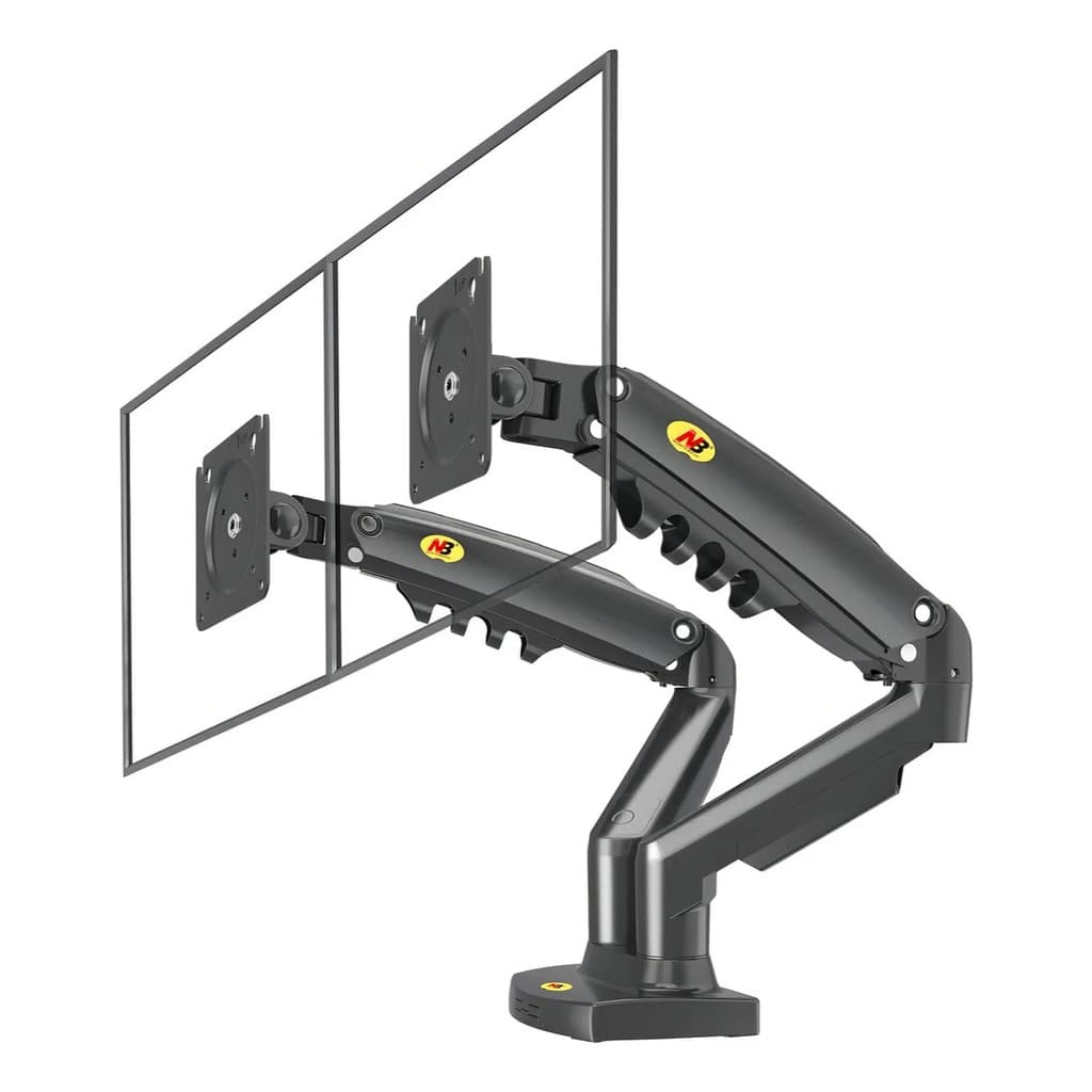 SUPORTE DUPLO ARTICULADO PARA MONITORES 17 A 35 PISTÃO A GÁS F160