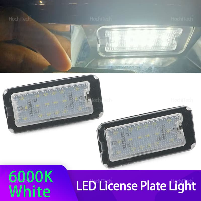 2 Pçs LED Luz Da Placa De Licença Canbus Número Lâmpada Nenhum Erro Branco Para Fiat 500 500C Abarth 2007-2016 2008 2009