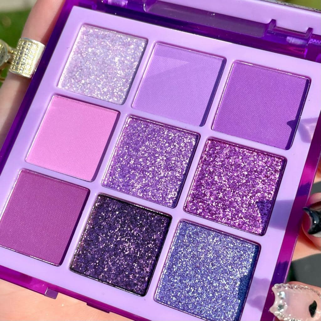 Roxo Qi Donglai INSFANY molho de framboesa roxo nove cores sombra perolada fina piscando brilho polarizado fosco diamant