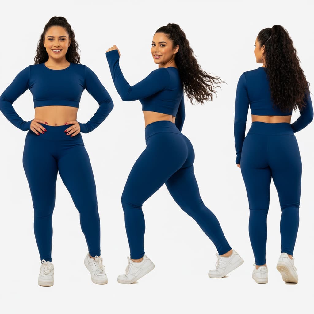 Kit 2 Legging Fitness Feminino Costura Reforçada Universo Fitness 👑