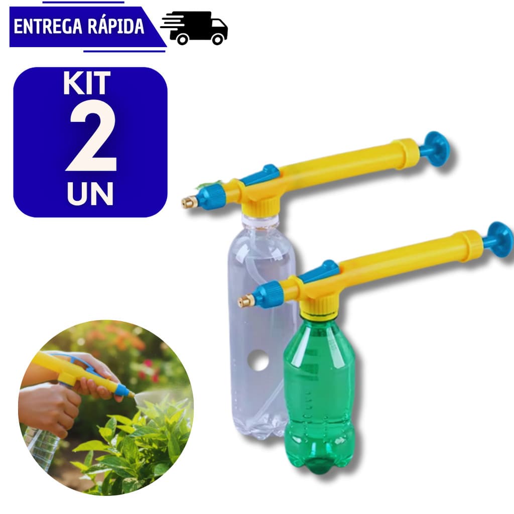 Kits 2 Pulverizadores Spray Manual Multiuso Ideal Casa Jardim Borrifador Limpeza Pulverizador Jardinagem Regar