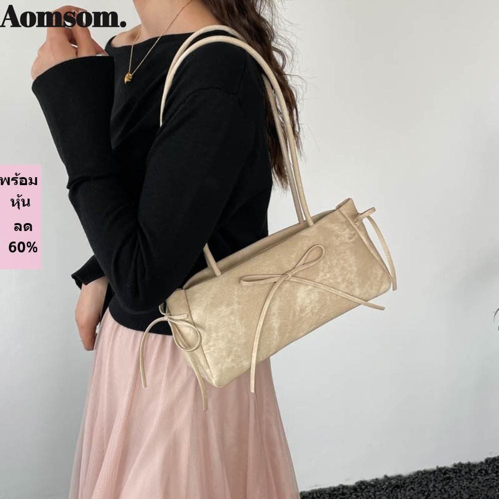 Bolsa De Ombro AOMSOM , Feminina Com Nó PU Moderna De Grande Capacidade Nas Axilas