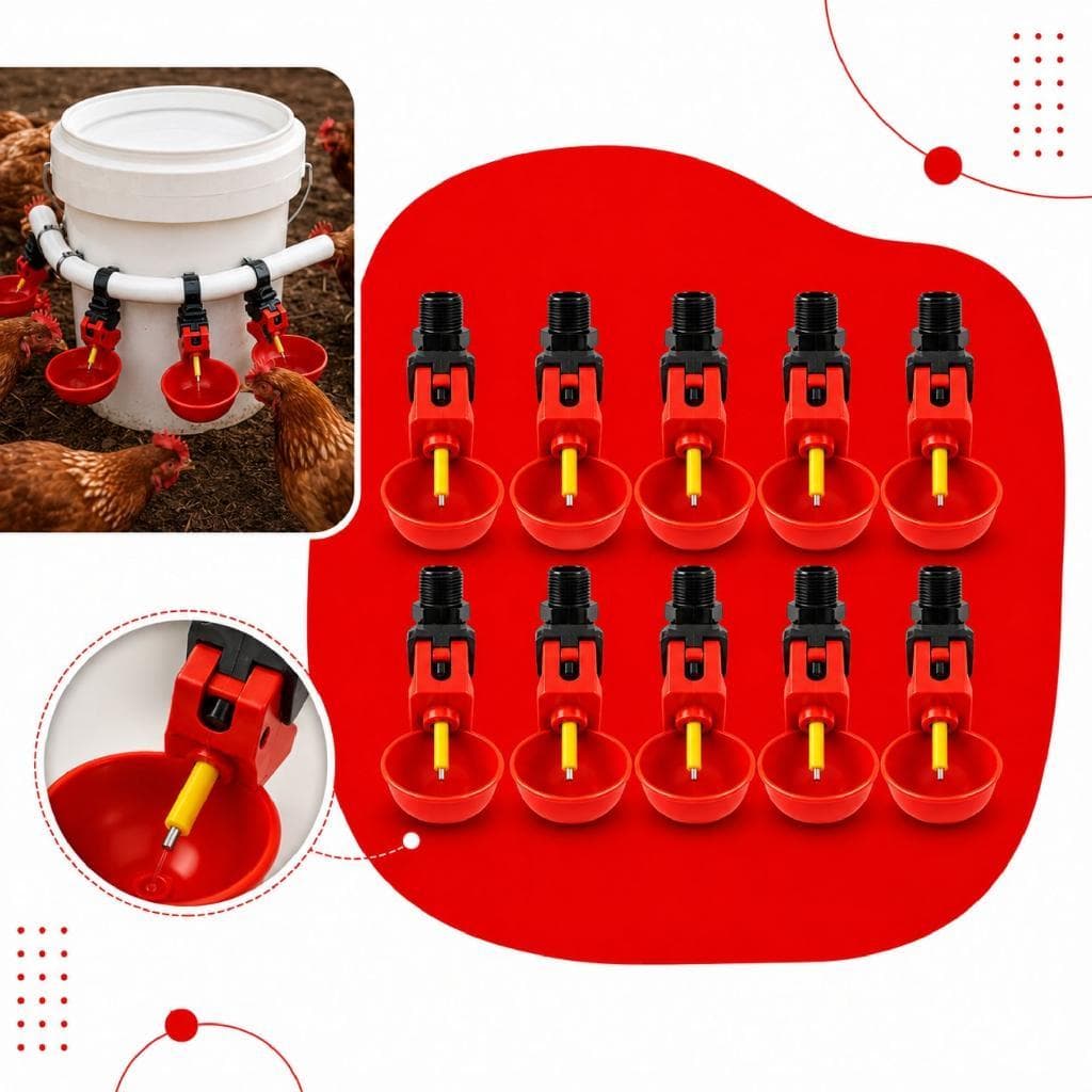 10x Bebedouros Automático Copinho Galinha Aves Frangos