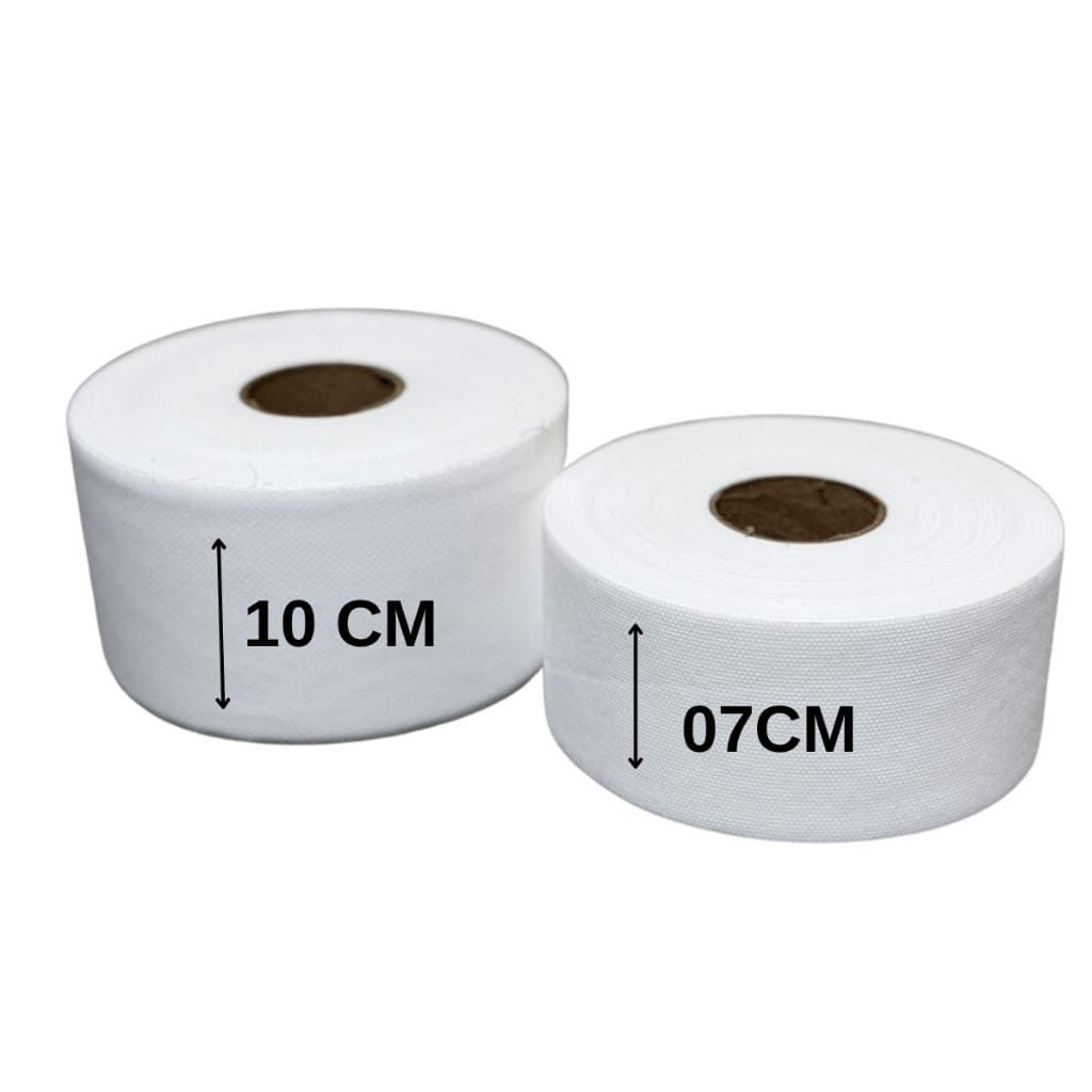 kit 02 tnt para depilaçao 10 cm e 07cm 50 metros gramatura 80%, papel depilaçao, lenço pra depilaçao