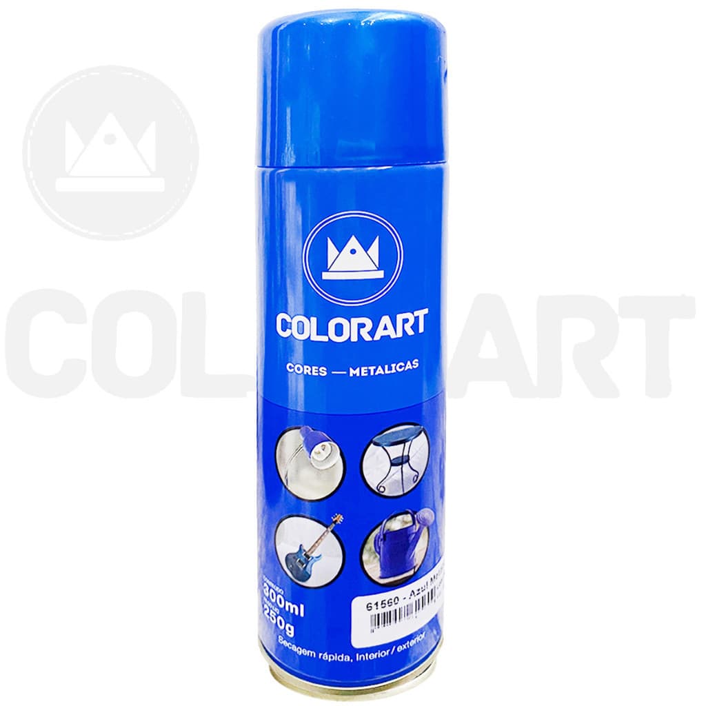TOP TOP Tinta Spray Colorart efeito Metálico 300ml Azul