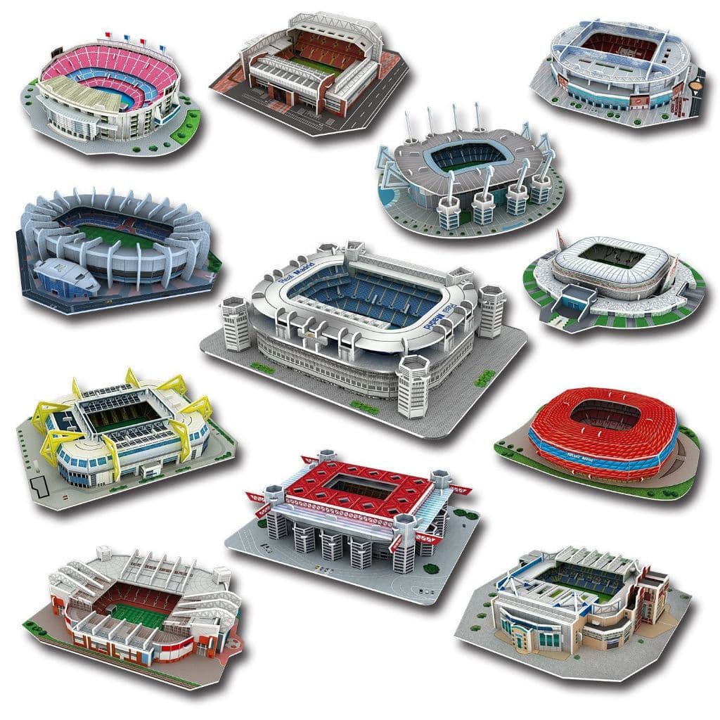 3D Tridimensional Quebra-Cabeça Campo De Futebol Modelo Copa Do Mundo DIY Mosaico Estádio Construção Brinquedos E Presen