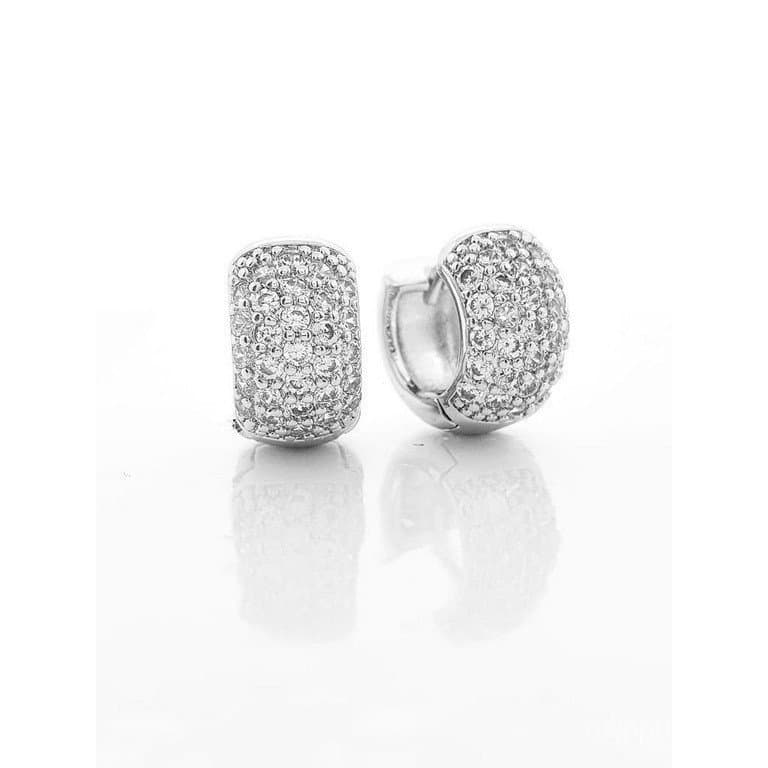 Par de Brincos Cravejados Ice de luxo brinco cravejado Premium 3A A++