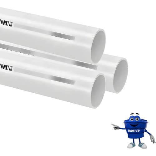 Kit 3 Tubo Cano Pvc Esgoto 100mm - 1 Metro Fortlev