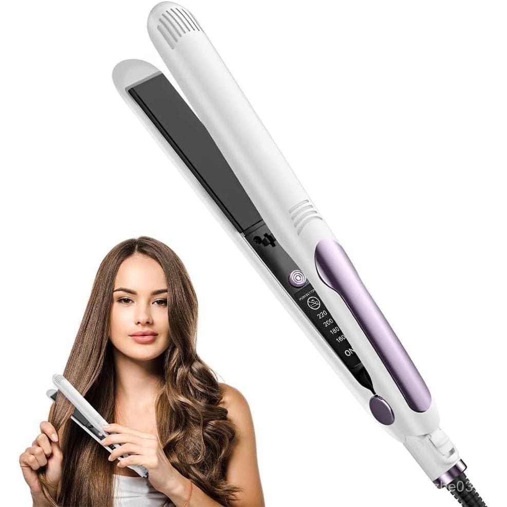 Mini Modelador de Cabelo de Dupla Função 2025 Atualizado 2 em 1 para Cabelos Curtos, Alisador e Modelador de Cabelo Port