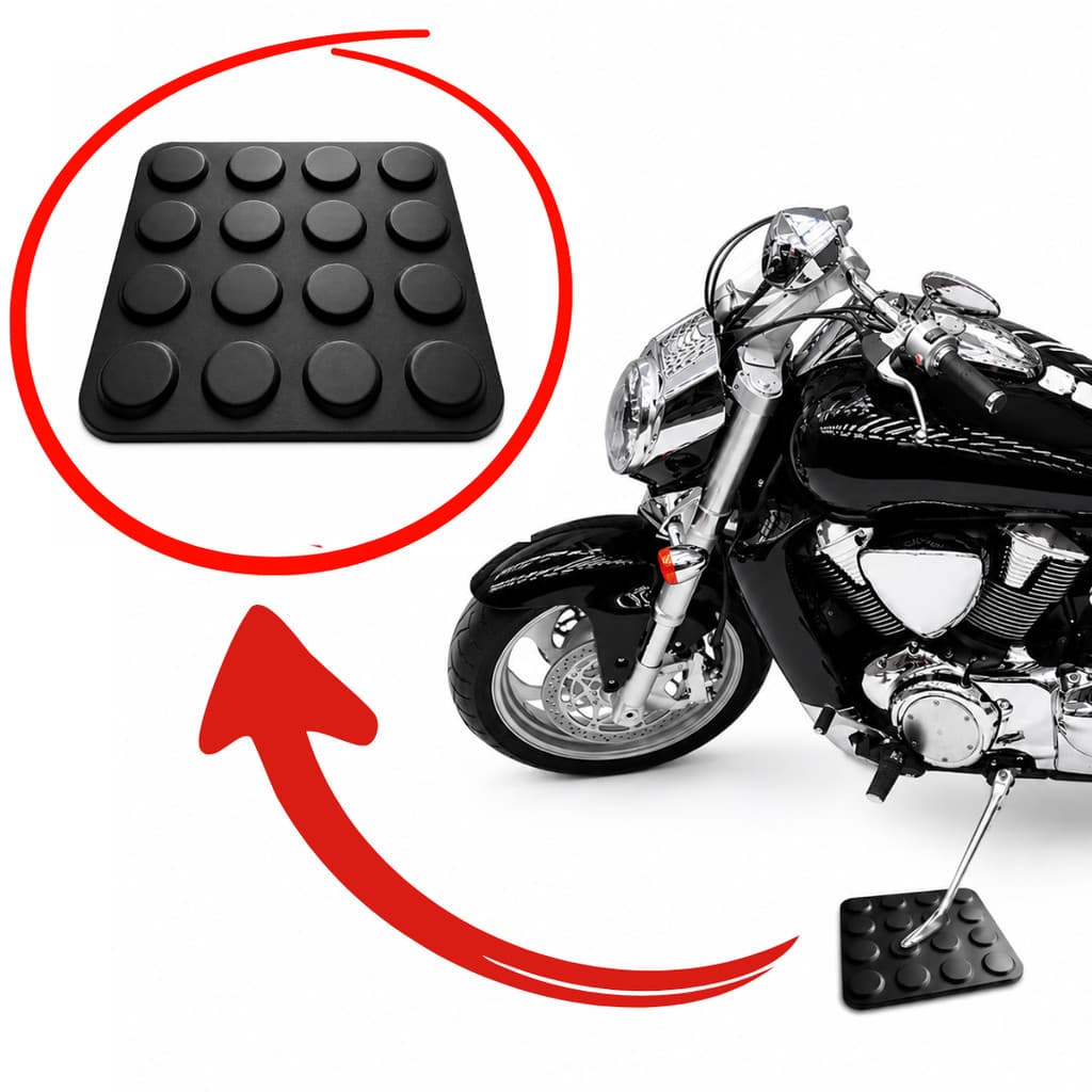 Tapete Protetor de Piso Para Moto Antiderrapante Pezinho