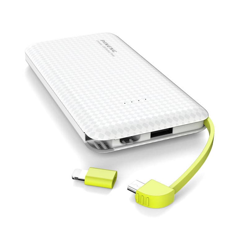 Powerbank ultrafino 10000mah 5V 2.1A Interface micro USB tipo c portátil espessura de 10 mm