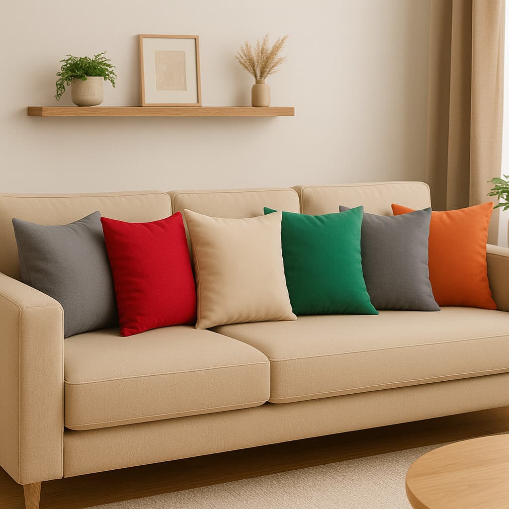 Kit Até 10 Capas De Almofadas Fofas Suede 40x40cm Extra Grande Com Zíper - Envio Imediato