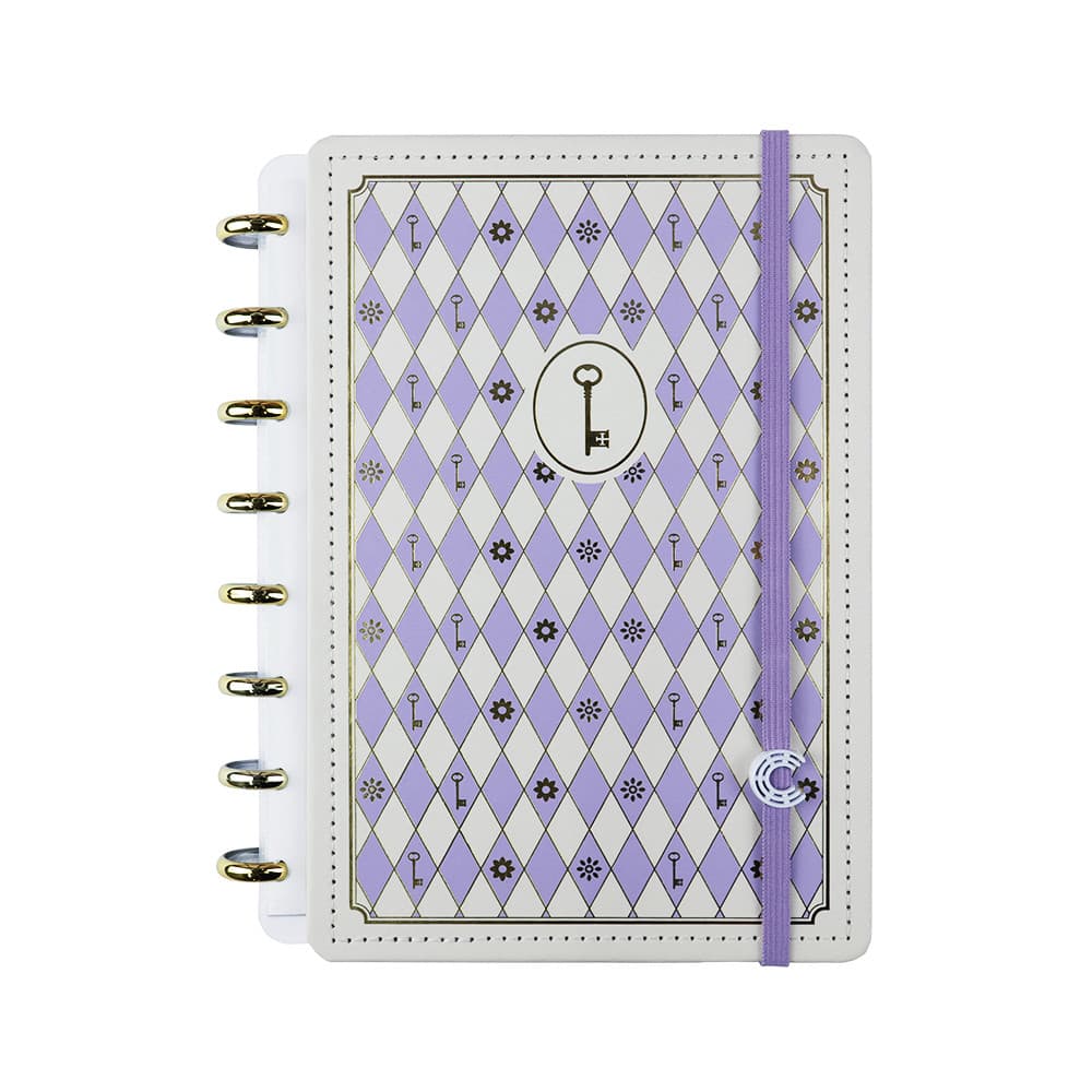 Caderno Inteligente Purple Key by Isabela Akkari + 4 itens de papelaria - Tamanho A5 - ORIGINAL CADERNO INTELIGENTE
