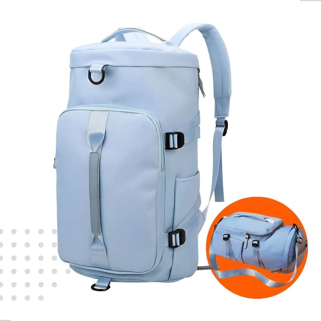 Bolsa Academia Viagem Esportiva Treino Sport Transversal Grande Mala Mao Fitness Cor Azul Fontebras