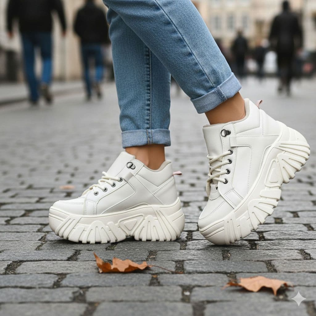 Tênis Bufalo Feminino Plataforma Chunky Sneaker Sola Alta Tratorada Original Produto Oficial Promoção