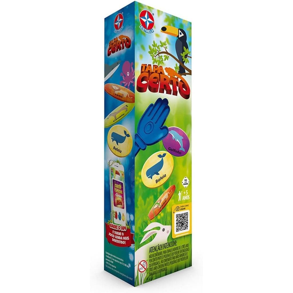 Jogo Tapa Certo Bichos Estrela Tapa Certo Estrela Brinquedo Tapa Certo Brinquedo Estrela