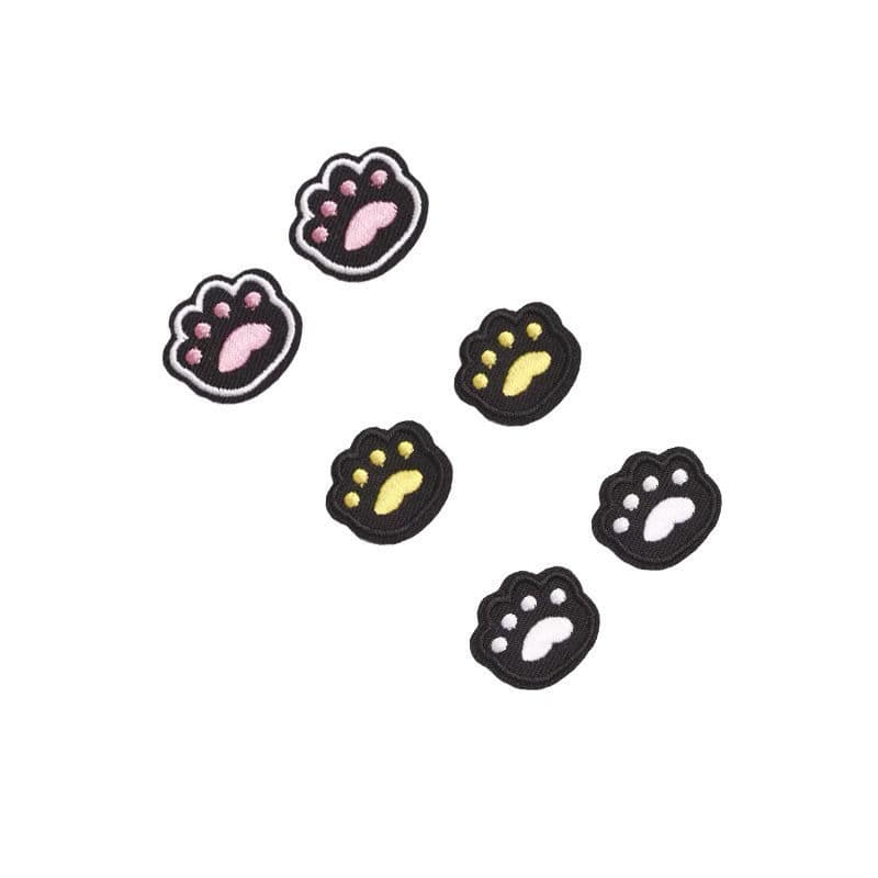 Mini remendo autoadesivo pegada de desenho animado bordado pano remendo roupas para baixo chapéu decoração reparação tam