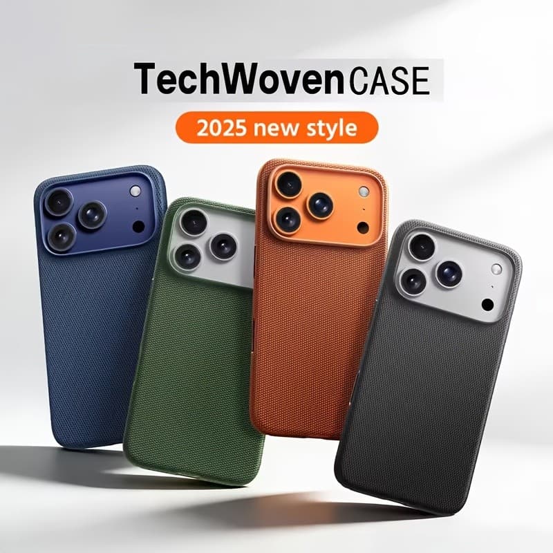 Baratie- Capa de Celular: Nova Capa Magnética de Luxo em Tecido Tecnológico, Compatível com iPhone 17/16/15/14/13 Pro Ma
