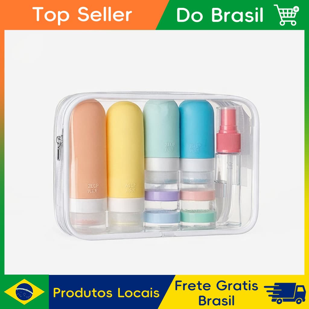 CHENXIAOHONG Kit Viagem 16 Peças Reutilizável Silicone Frasco Spray Frasco De Perfume Spray Bottle Perfume