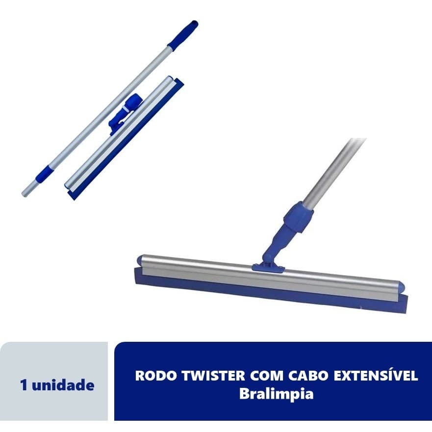 Rodo Twister  40 cm C/Cabo Retrátil Chega até 1,40m Junta Articulada