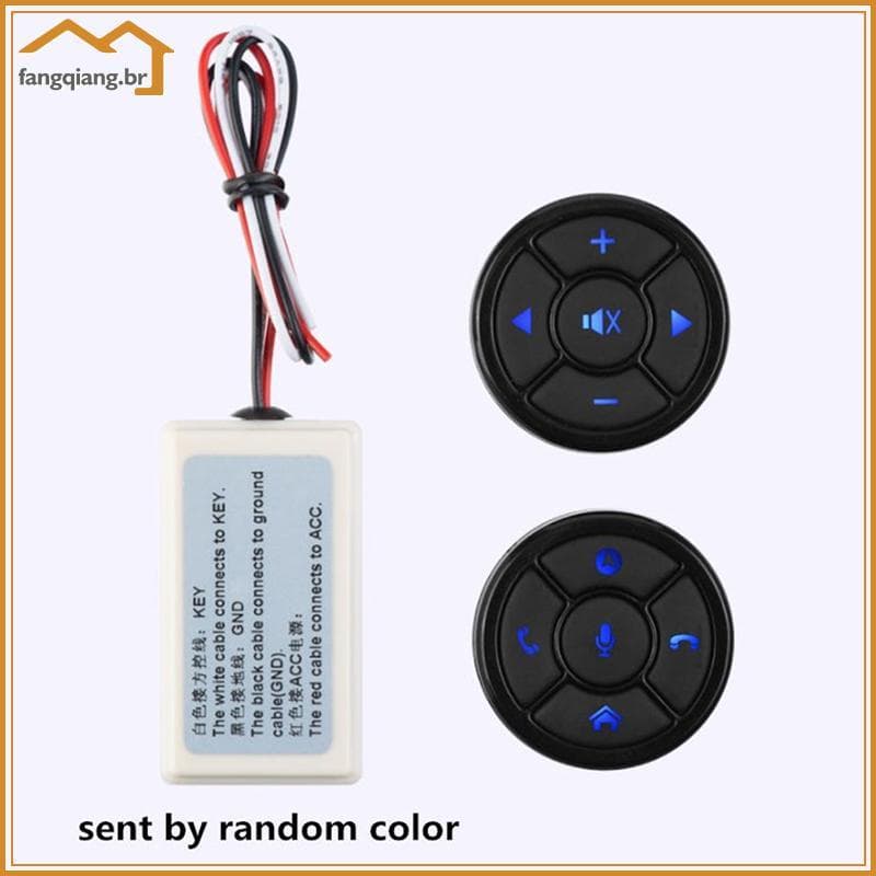 Fang Universal Volante Do Carro Controle Remoto 10 Chave Música Sem Fio DVD Navegação GPS Rádio Botões De BR
