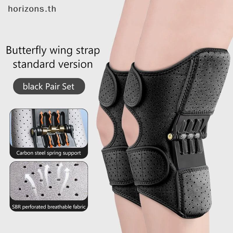 [B & H] 1 Par De Suporte De Articulação Estabilizadora Joelheira Alça Ajustável Manga De Joelho Respirável Cinta Com Mol