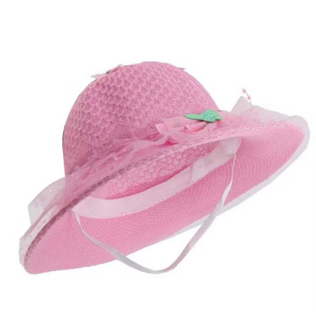 Chapéu Infantil  Menina  Moda  Verão com Cordinha