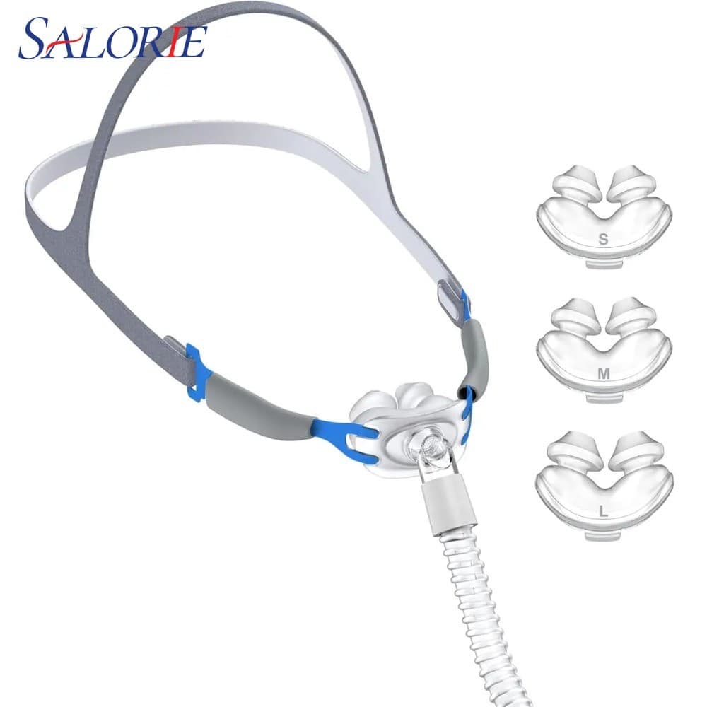 Máscara CPAP Nasal Conjunto Completo Chapelaria Tubo Macio-Fácil De Conectar À Prova De Vazamento Para Máquina Doméstica