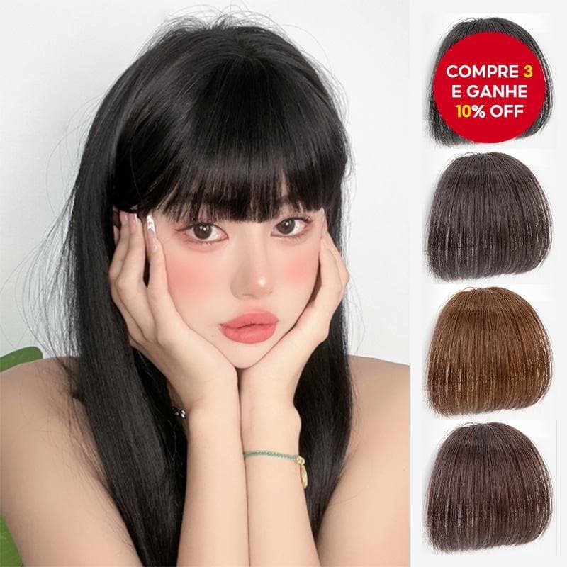Franja Falsa De Aparência Natural – Peruca De Ar Invisível Para Mulheres , Leve E Indetectável