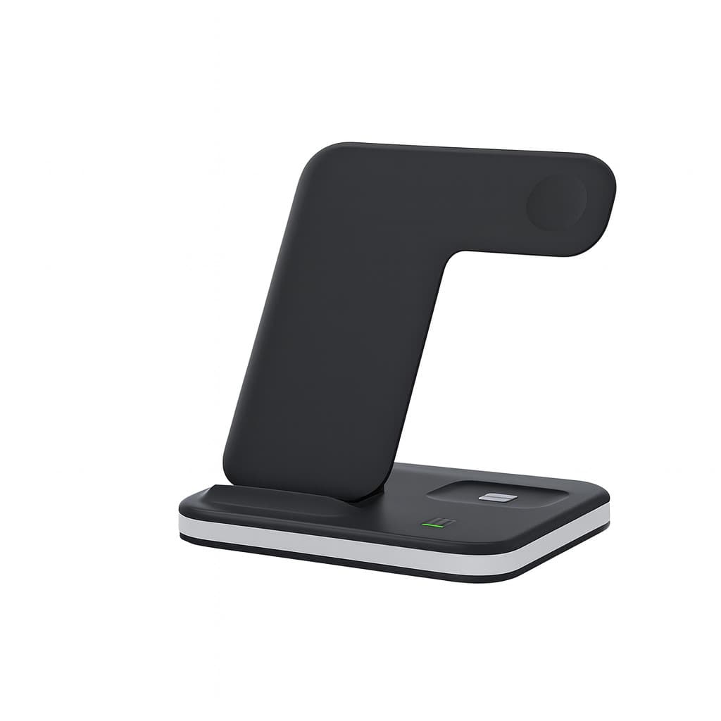Carregador 4 em 1 Inducao FAM FCA-QW26 Wireless iphone android base carregamento rapido dock 4 em 1