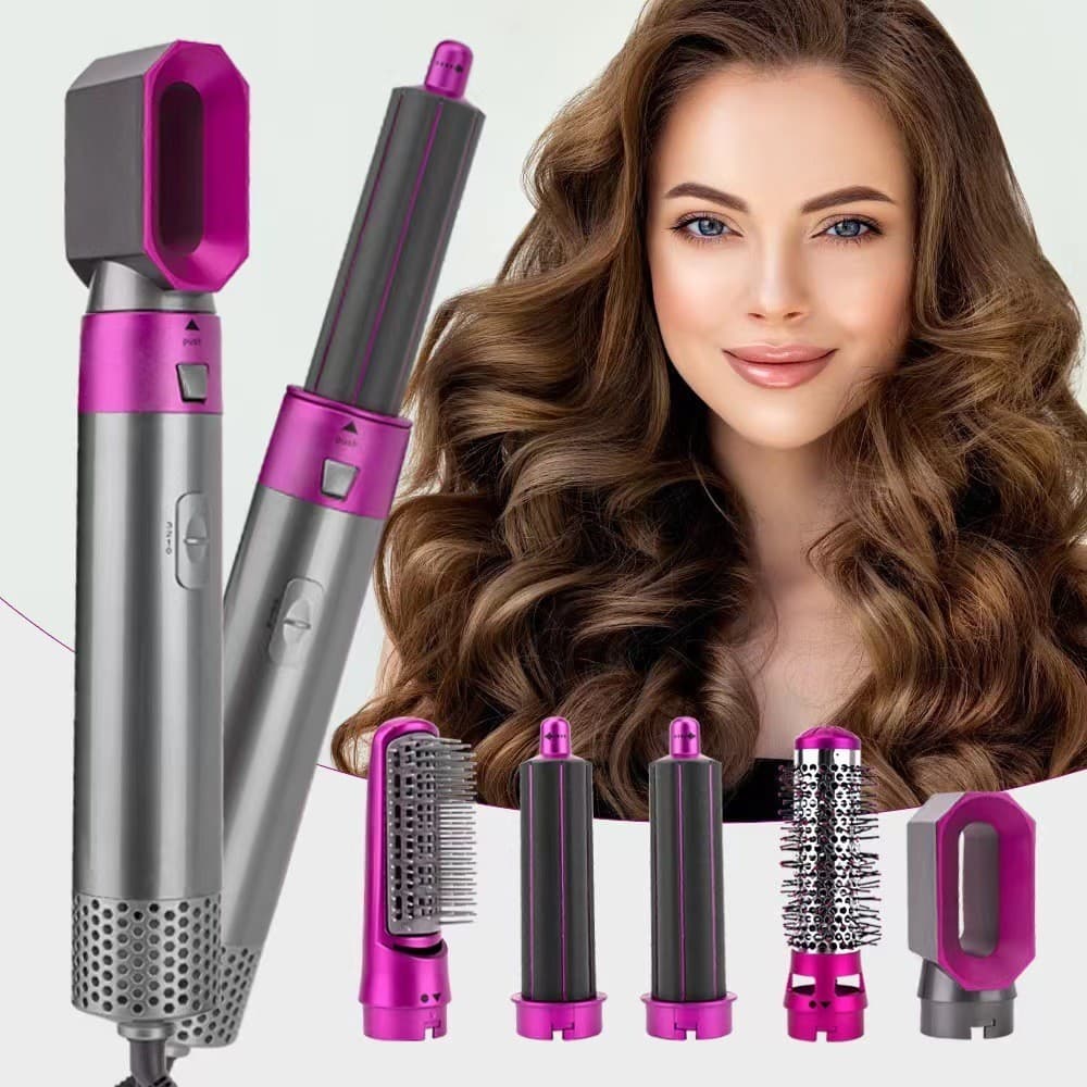 Styler - 5 em 1 secador de cabelo escova de ar quente modelador de cabelo110V Pronto Entrega