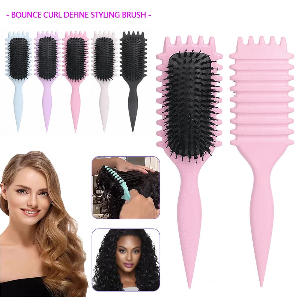 Escova Definição De Cachos Detangling Hair Pente Emaranhados Ferramenta De Estilo De Barbeiro