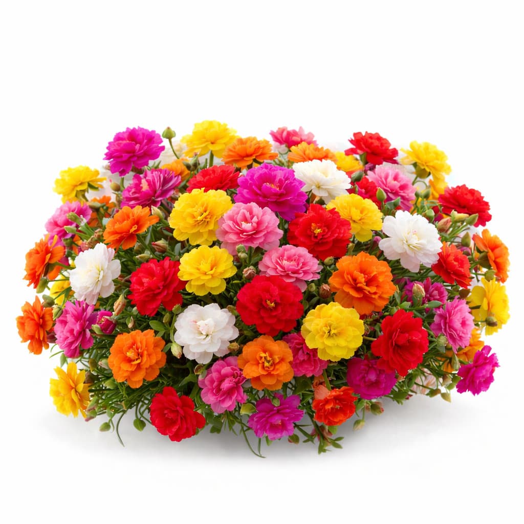 PROMOÇÃO promoção 1800 Sementes Flor Onze 11 Horas Dobrada Portulaca Sortidas