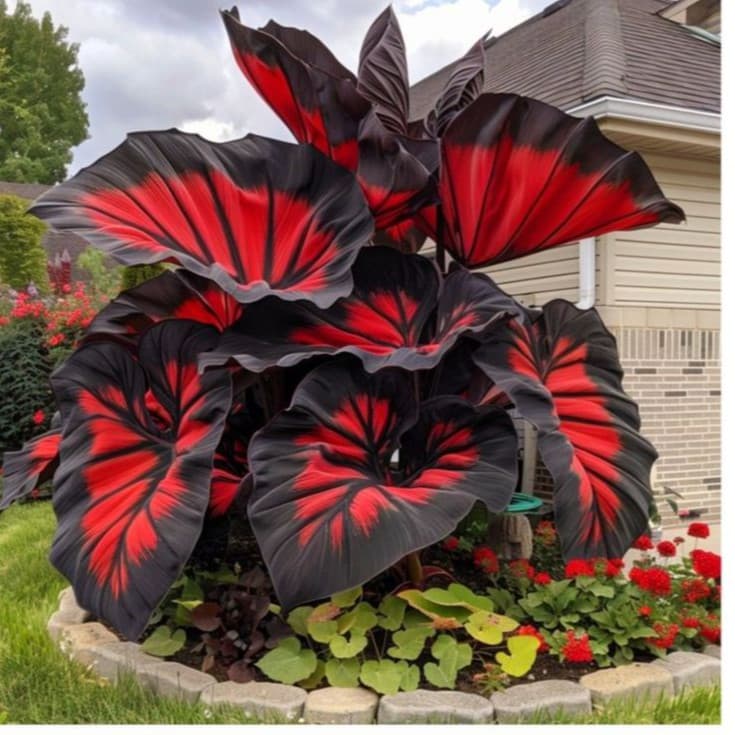 PROMOÇÃO Caladium Doce Carmínico – 100 sementes com manual de cultivo II ENVIO RÁPIDO