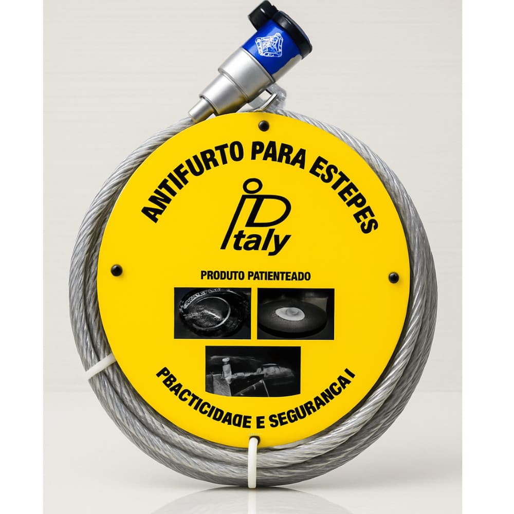 Trava Anti Furto de Estepe Caminhão Universal 220cm