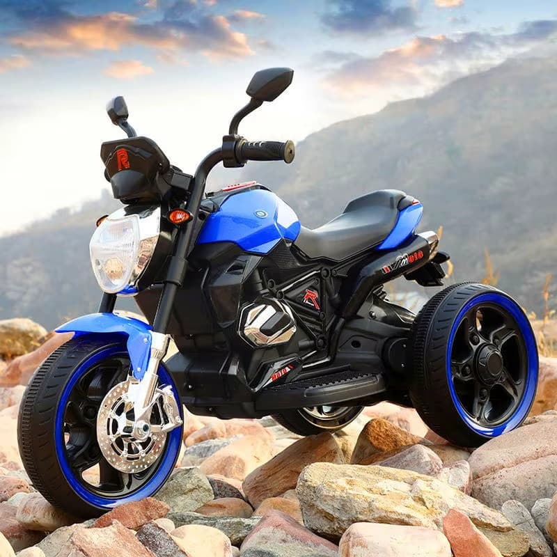 Moto Triciclo Elétrica Infantil LED Música Ré Até 30kg