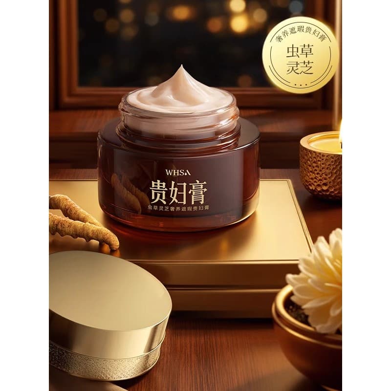 Whsa Cordyceps Ganoderma Luxo Nutritivo Corretivo Senhora Creme Hidratante Profundo Hidratante Iluminando o Tom da Pele
