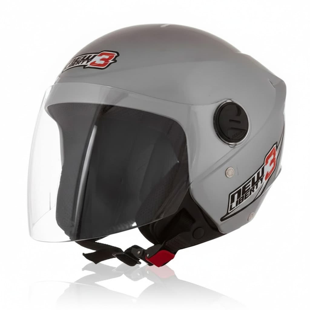 CAPACETE ABERTO TORK NEW LIBERTY THREE (PRATA)