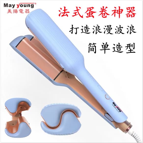 Nova cabeça de rolo de ovo francês Meiyang curling ferro ondulação de água rolo de ovo vara 32mm curling ferramenta útil