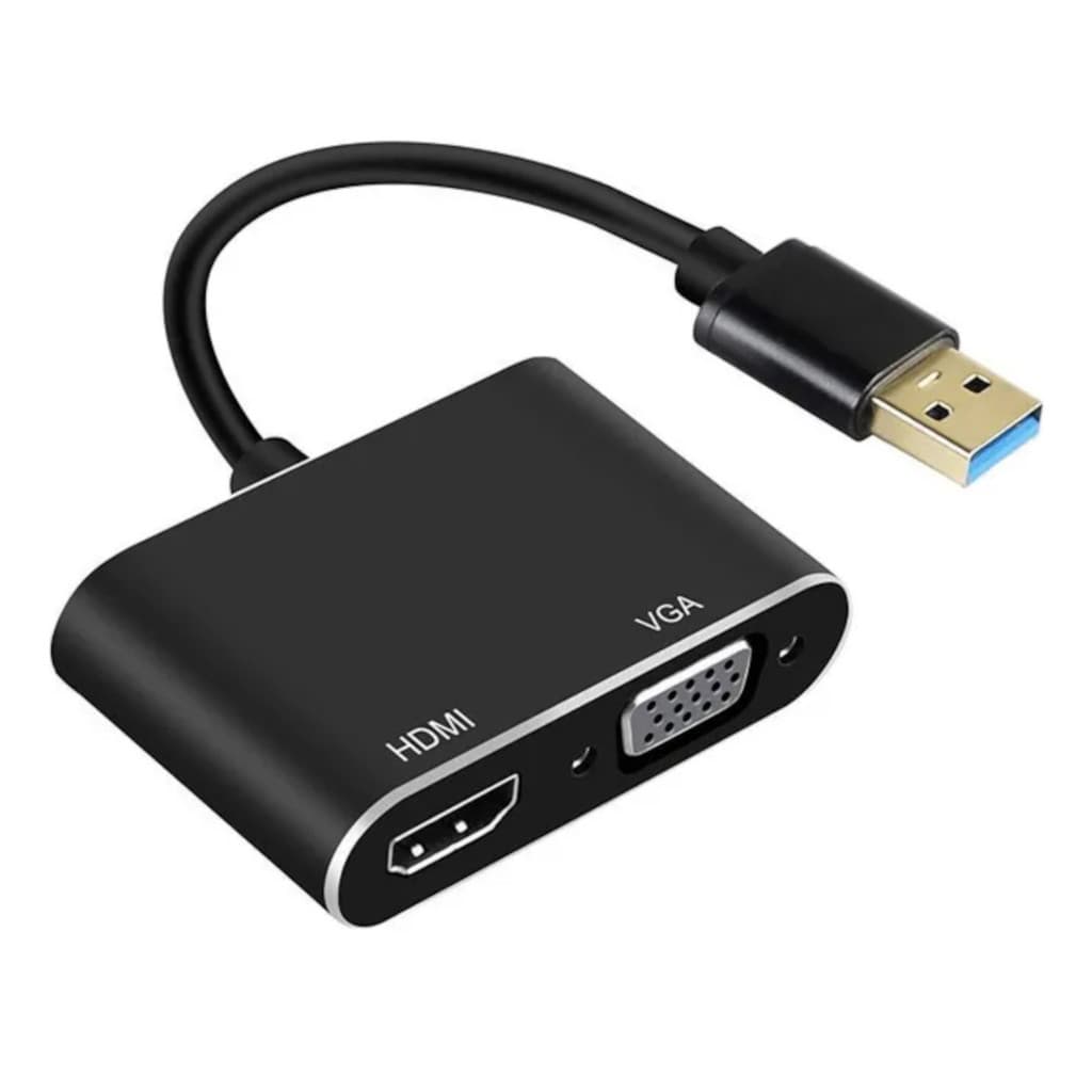 Usb 3.0 Para HDMI/VGA Conversor Adaptador Hd 1080p Comput...