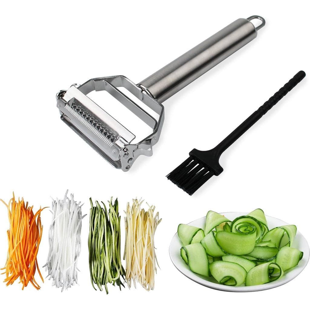 Descascador de Batatas, Maçãs e Vegetais Sunkuka - Descascador Julienne para Cozinha - Descascador em Y 3 em 1 para Frut