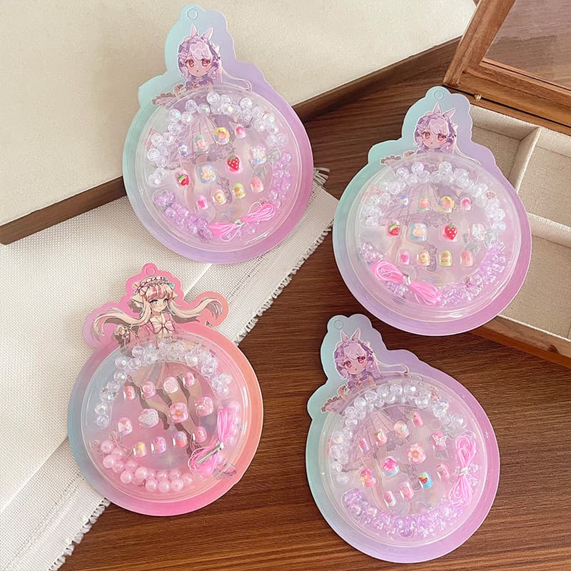 Crianças dos desenhos animados adesivos de unhas meninas auto-adesivo Manicure adesivos princesa brinquedos pulseira ded