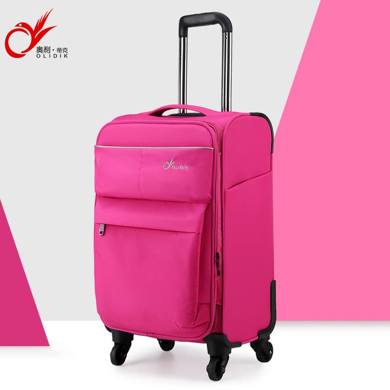 Bagagem feminina pequena leve 67cm embarque forte durável roda Universal 2025 novo estilo Oxford pano masculino trole ca