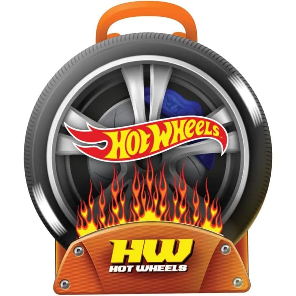 Hot Wheels Porta Carrinho Roda Metálica Fun | Capacidade 29 Carrinhos
