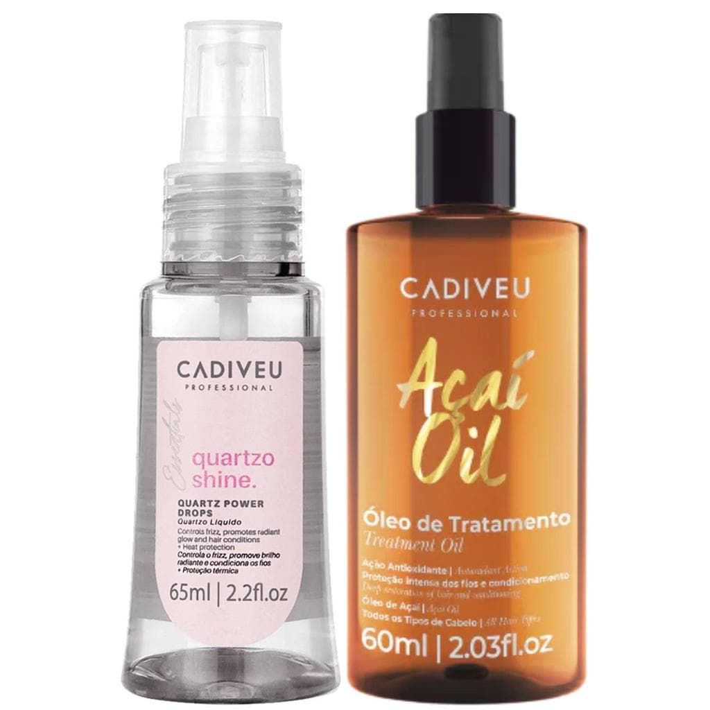 Cadiveu Essentials Reparador Quartzo Shine + Açaí Oil 60ml