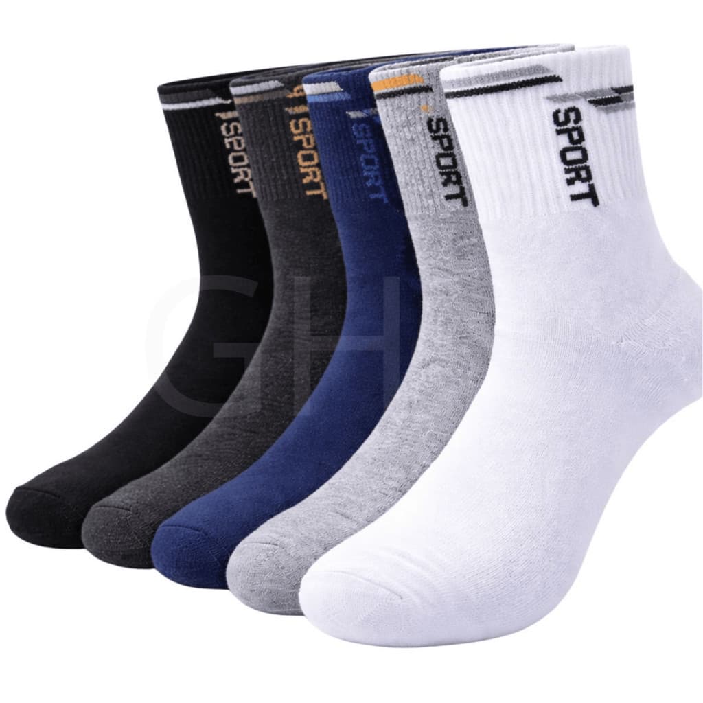 Kit 12 ou 6 Pares de Meia Unissex Algodão Premium Feminino Masculino Confort 38 ao 44 Cano Alto Médio