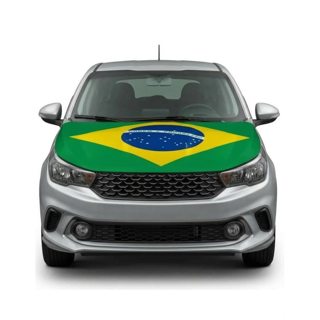 Kit Carro Brasil Completo Bandeira Capa Retrovisor Copa Torcedor Futebol Seleção
