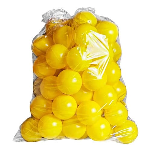 Kit 100 Bolinhas Para Piscina Coloridas Cor Única Amarelo