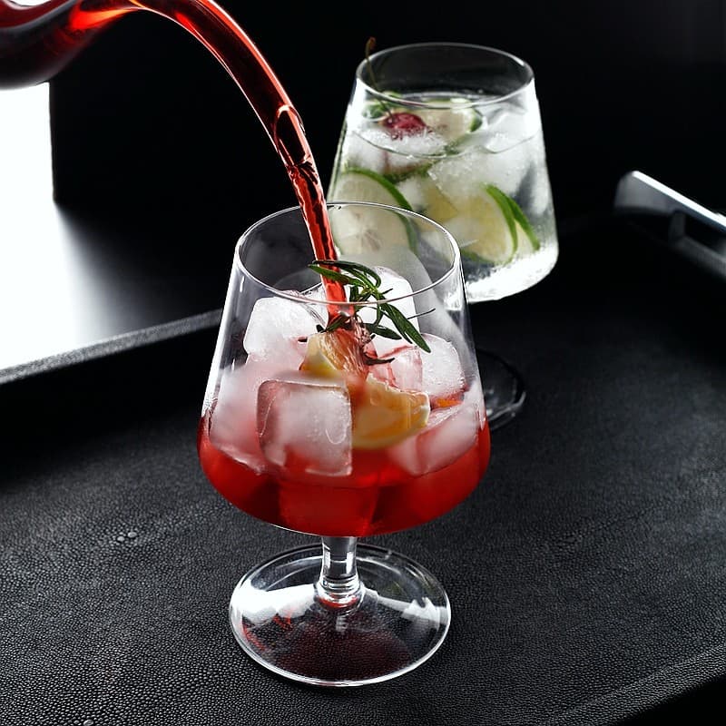 Copo de vinho ocidental, copo de vinho branco, uísque, pés curtos, vinho tinto, Brandy, vidro doméstico, copo de água