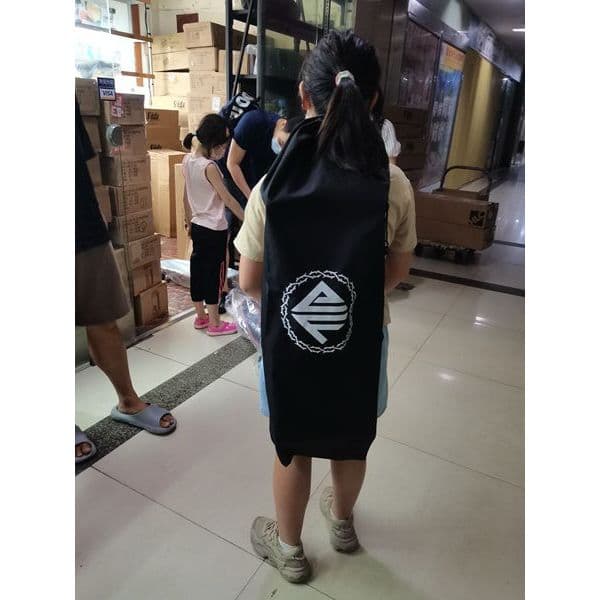 Lu Chong Board Bag Banana Board Bag Pequeno Peixe Skate Bag (com peixes pequenos e placa oscilante dupla, Lu Chong Board
